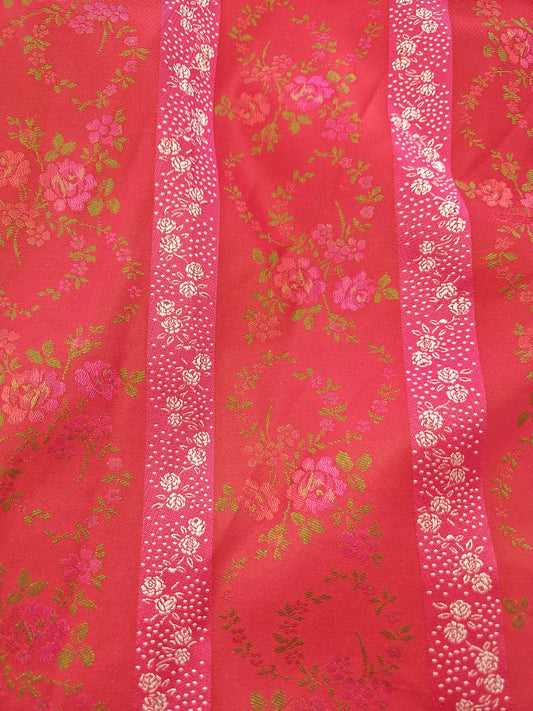 Brocade floral 57" wide - Sold by the metre
