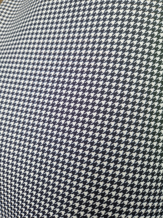 Dogtooth stretch scuba 58" wide - sold by the metre