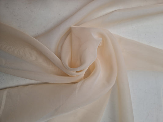 Vanilla voile 58" wide - sold by the metre