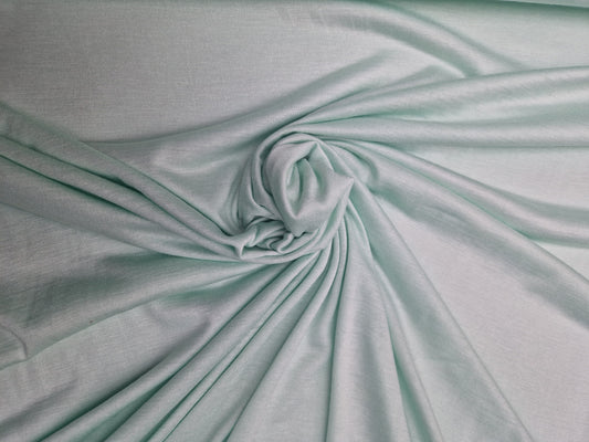 Mint colour cotton Jersey stretch 58" wide - sold by the metre