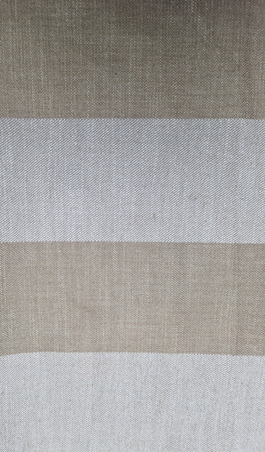 Striped robust upholstery beige/cream 58" wide - sold by the metre