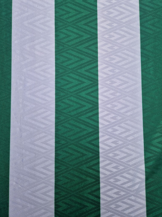 Football Jersey green/ White 60" wide - sold by the metre