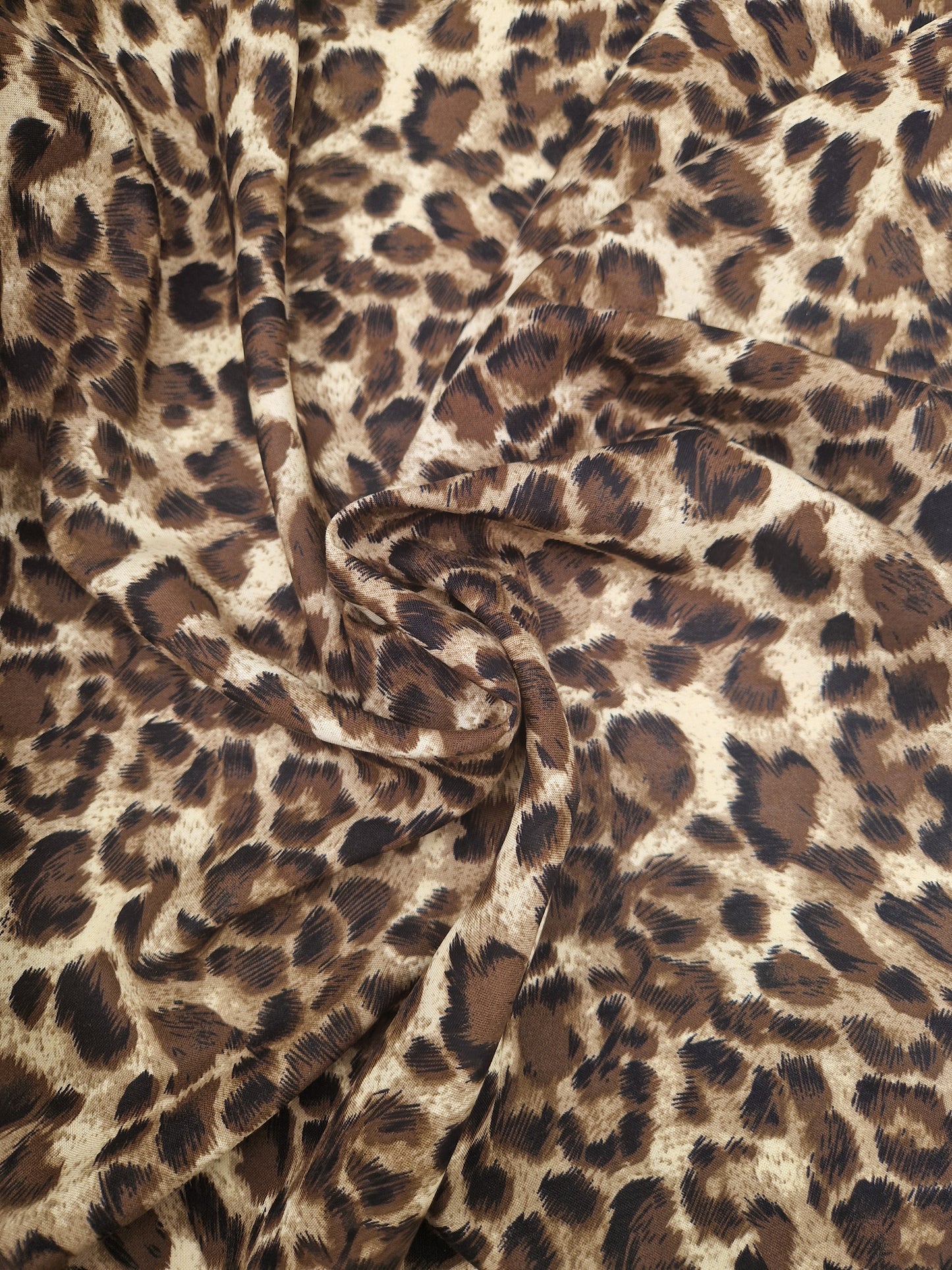 Viscose - Leopard print 58" wide - Sold by the metre