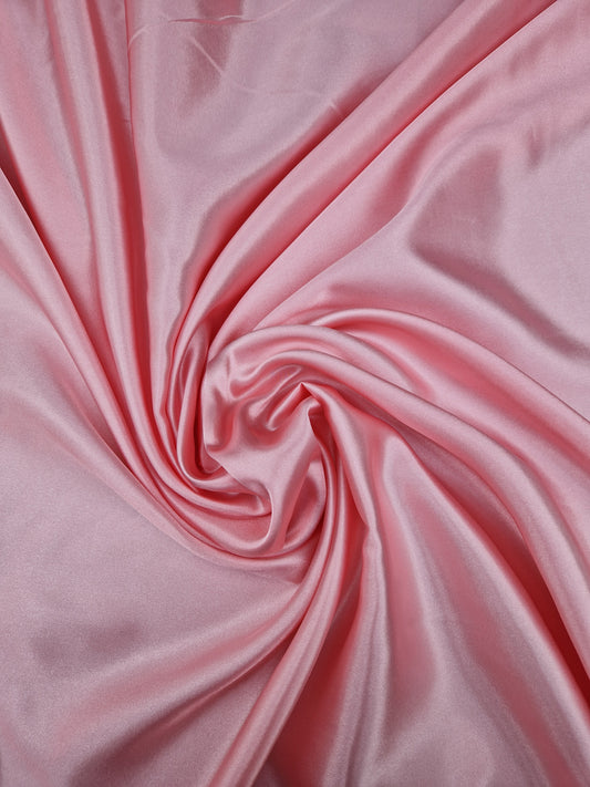 Satin peach 58" wide - sold by the metre
