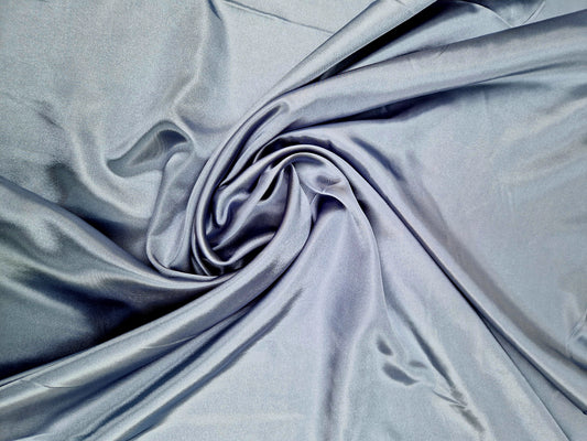 Satin dusty blue 58" wide - sold by the metre