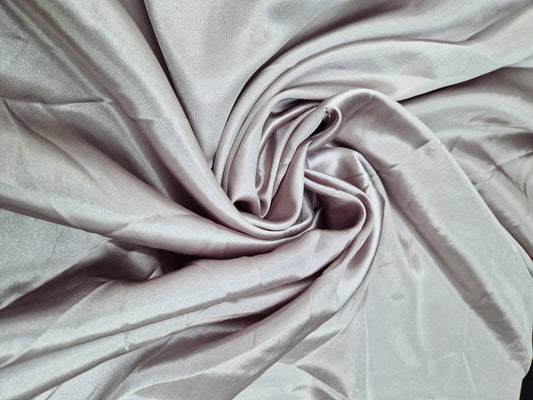 Satin sliver 58" wide - sold by the metre