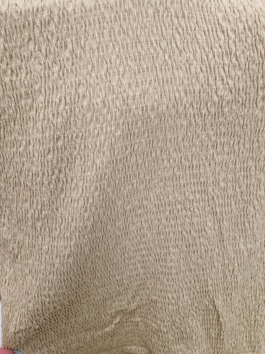 Tubular Jersey beige 28" in diameter - sold by the metre