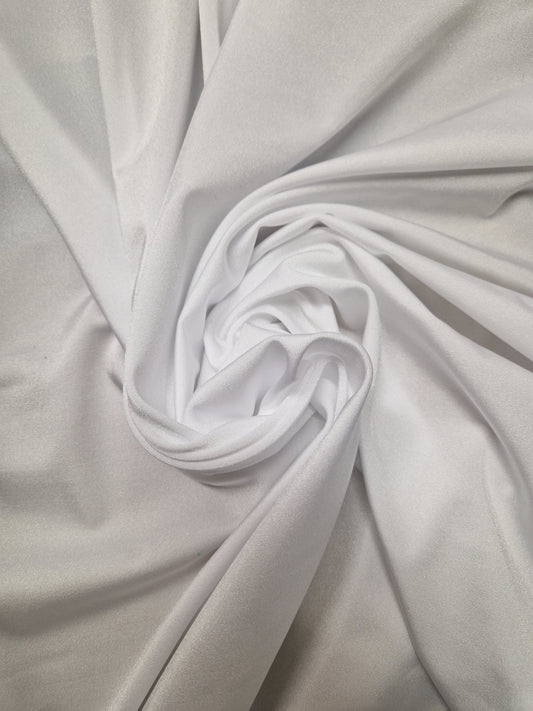 Lycra - white 58" wide - sold by the metre