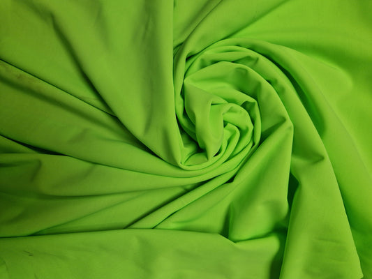Lycra - neon green 58" wide - sold by the metre