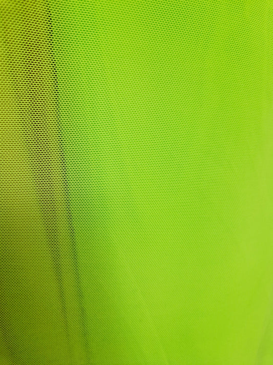 Neon green power mesh - 58" wide - sold by the metre